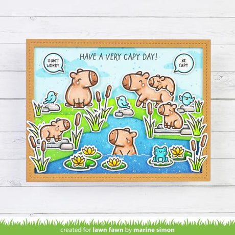Lawn Fawn - Stamps - Capybaras! Add-On