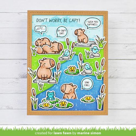 Lawn Fawn - Stamps - Capybaras! Add-On