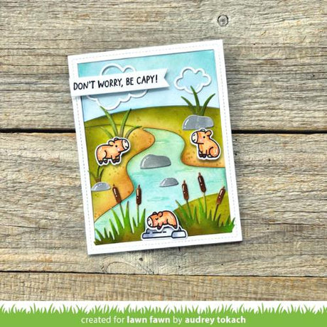 Lawn Fawn - Stamps - Capybaras! Add-On