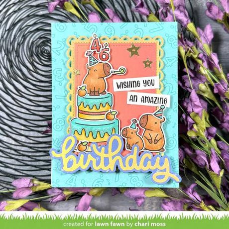 Lawn Fawn - Stamps - Cake It Easy