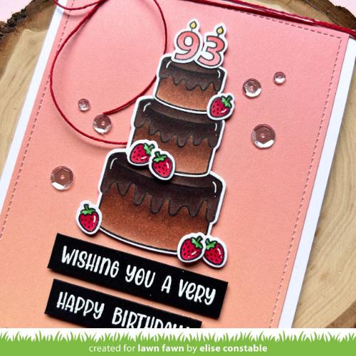 Lawn Fawn - Stamps - Cake It Easy