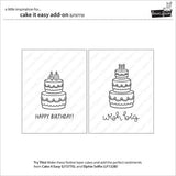 Lawn Fawn - Stamps - Cake It Easy Add-On
