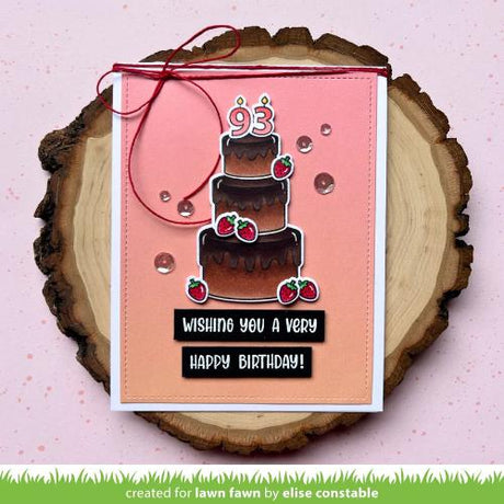 Lawn Fawn - Stamps - Henry's Build-A-Sentiment: Birthday