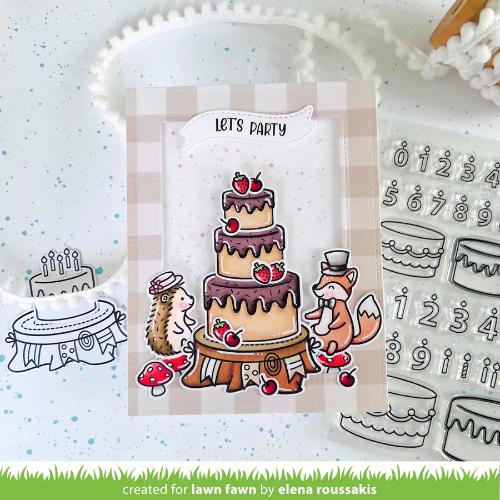 Lawn Fawn - Stamps - Henry's Build-A-Sentiment: Birthday