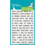 Lawn Fawn - Stamps - Henry's Build-A-Sentiment: Birthday
