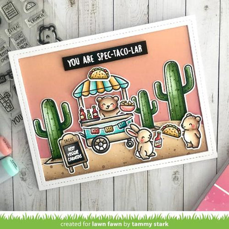 Lawn Fawn - Stamps - Treat Cart Add-On: Tacos