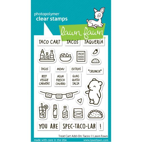 Lawn Fawn - Stamps - Treat Cart Add-On: Tacos