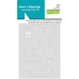 Lawn Fawn - Lawn Clippings - Treat Cart Add-On: Tacos Coloring Stencils