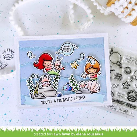 Lawn Fawn - Stamps - Shello, Friend