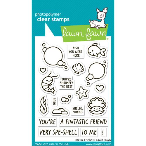 Lawn Fawn - Stamps - Shello, Friend