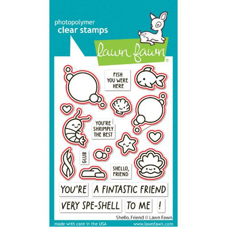 Lawn Fawn - Lawn Cuts - Shello, Friend Dies