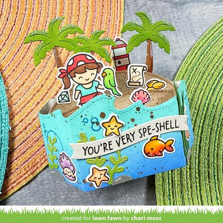 Lawn Fawn - Lawn Cuts - Platform Pop-Up Wave Wrap Around Die
