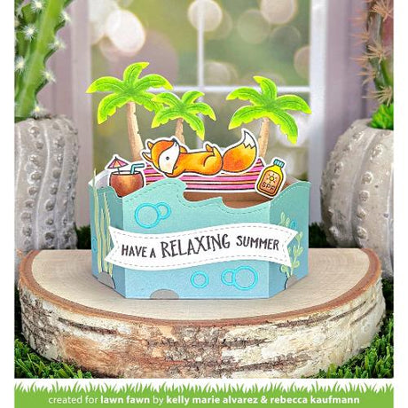 Lawn Fawn - Lawn Cuts - Platform Pop-Up Wave Wrap Around Die