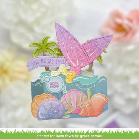 Lawn Fawn - Lawn Cuts - Platform Pop-Up Wave Wrap Around Die