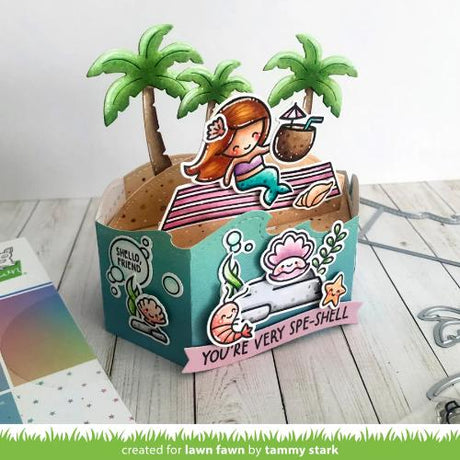 Lawn Fawn - Lawn Cuts - Platform Pop-Up Wave Wrap Around Die