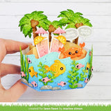 Lawn Fawn - Lawn Cuts - Platform Pop-Up Palm Tree Inserts Dies
