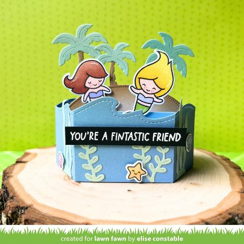 Lawn Fawn - Lawn Cuts - Platform Pop-Up Palm Tree Inserts Dies
