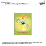 Lawn Fawn - Lawn Cuts - Build-A-Drink Margarita Add-On Dies