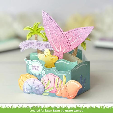 Lawn Fawn - Lawn Cuts - Stitched Seashells Dies