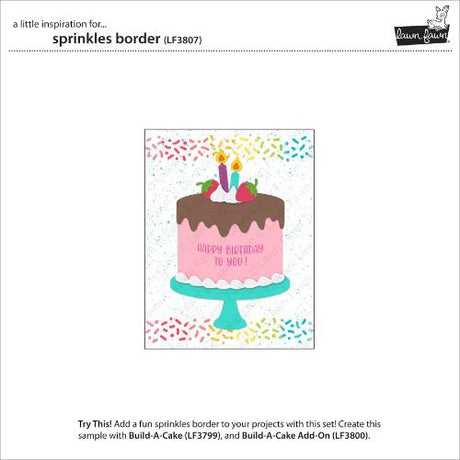 Lawn Fawn - Lawn Cuts - Sprinkles Border Dies