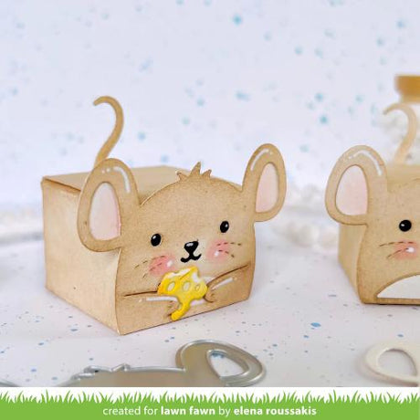 Lawn Fawn - Lawn Cuts - Tiny Gift Box Mouse Add-On Dies