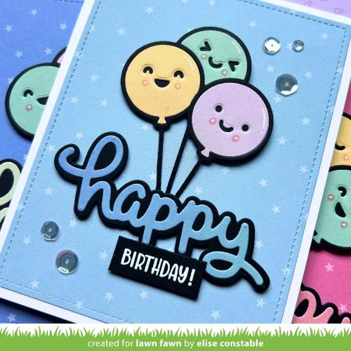 Lawn Fawn - Lawn Cuts - Scripty Happy Outline Add-On Die