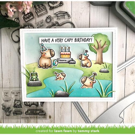 Lawn Fawn - Lawn Cuts - Riverside Backdrop: Landscape Dies