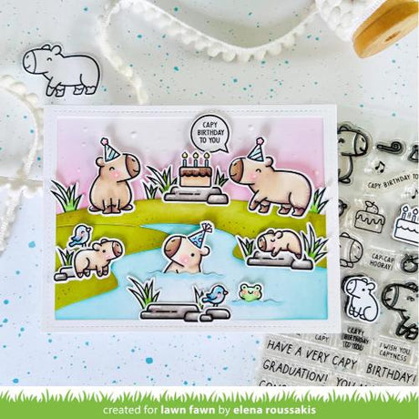 Lawn Fawn - Lawn Cuts - Riverside Backdrop: Landscape Dies