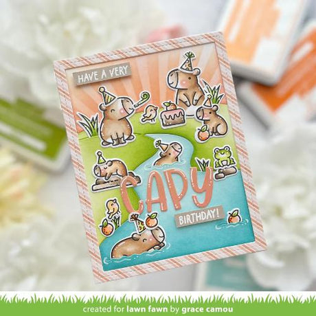 Lawn Fawn - Lawn Cuts - Riverside Backdrop: Portrait Dies