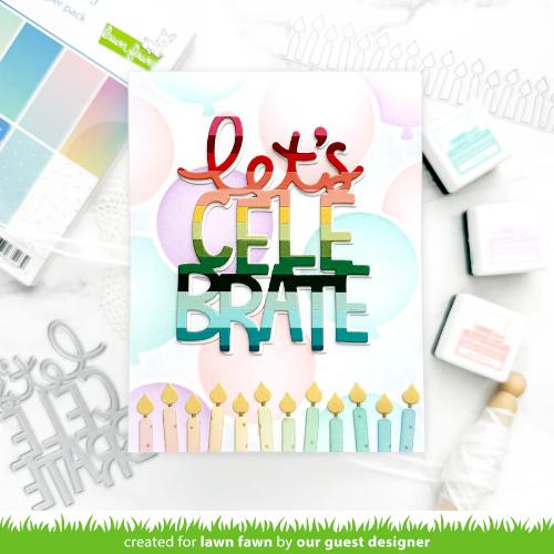 Lawn Fawn - Lawn Clippings - Balloon Background Stencils