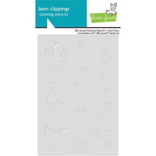 Lawn Fawn - Lawn Clippings - Silly Goose! Coloring Stencils