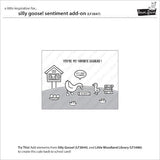 Lawn Fawn - Stamps - Silly Goose! Sentiment Add-On