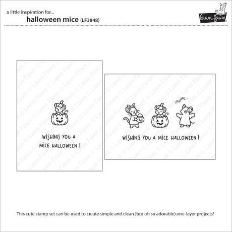 Lawn Fawn - Stamps - Halloween Mice