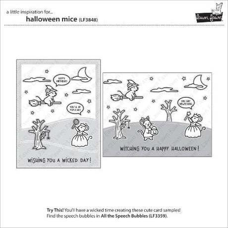 Lawn Fawn - Stamps - Halloween Mice