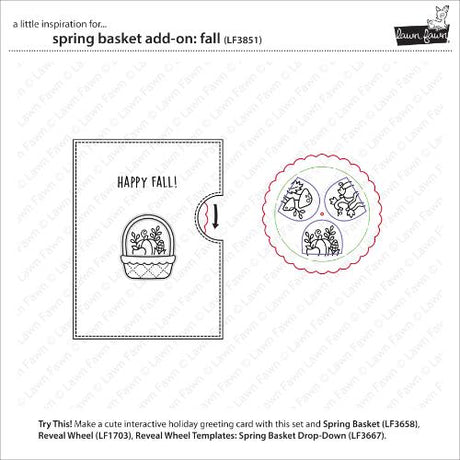 Lawn Fawn - Stamps - Spring Basket Add-On: Fall
