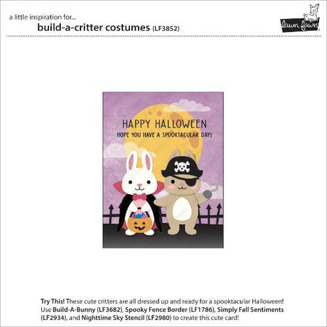 Lawn Fawn - Lawn Cuts - Build-A-Critter Costumes Dies