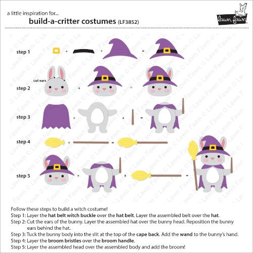 Lawn Fawn - Lawn Cuts - Build-A-Critter Costumes Dies