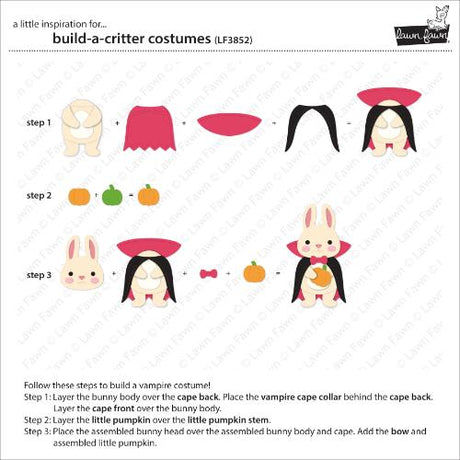 Lawn Fawn - Lawn Cuts - Build-A-Critter Costumes Dies