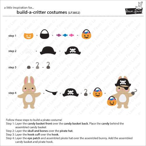 Lawn Fawn - Lawn Cuts - Build-A-Critter Costumes Dies