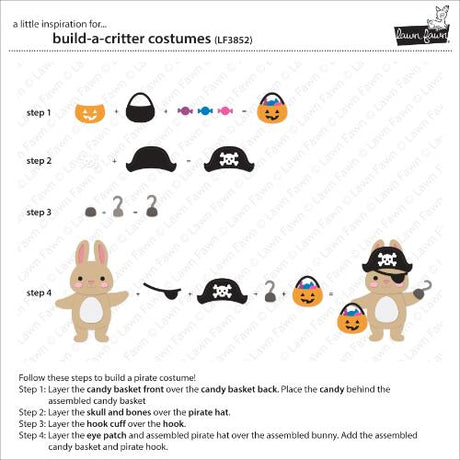 Lawn Fawn - Lawn Cuts - Build-A-Critter Costumes Dies