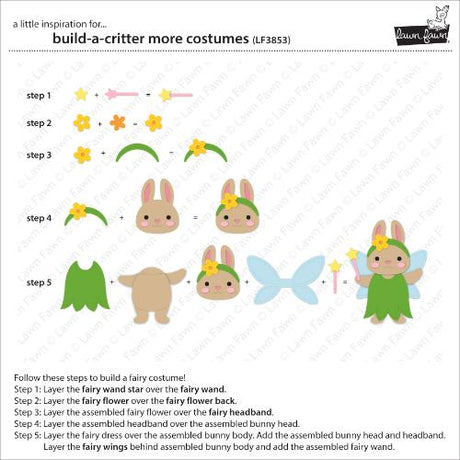Lawn Fawn - Lawn Cuts - Build-A-Critter More Costumes Dies