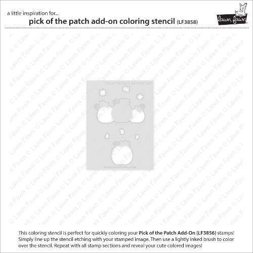 Lawn Fawn - Lawn Clippings - Pick of the Patch Add-On Coloring Stencil