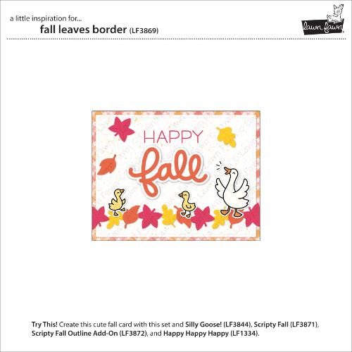 Lawn Fawn - Lawn Cuts - Fall Leaves Border Dies