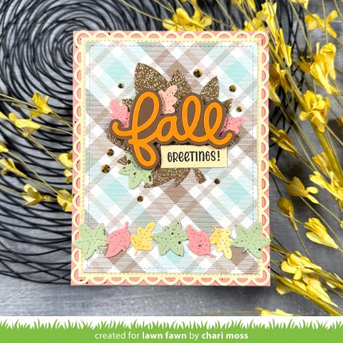 Lawn Fawn - Lawn Cuts - Fall Leaves Border Dies