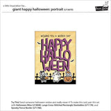 Lawn Fawn - Lawn Cuts - Giant Happy Halloween: Portrait Dies