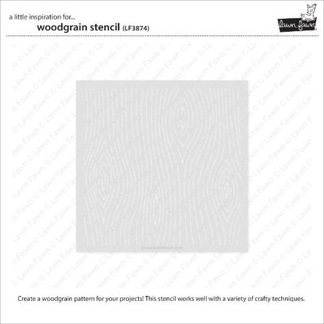 Lawn Fawn - Lawn Clippings - Woodgrain Stencil