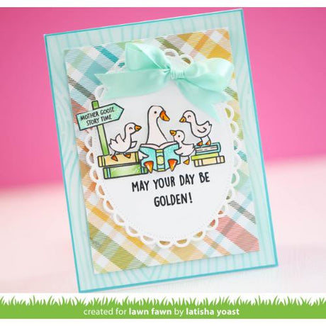 Lawn Fawn - Lawn Clippings - Woodgrain Stencil