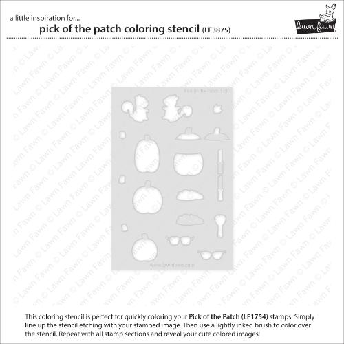 Lawn Fawn - Lawn Clippings - Pick of the Patch Coloring Stencil