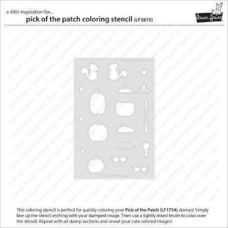 Lawn Fawn - Lawn Clippings - Pick of the Patch Coloring Stencil