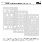 Lawn Fawn - Lawn Clippings - Simply Celebrate Fall Coloring Stencils